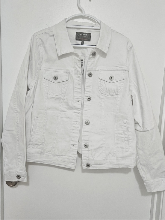 torrid Jackets & Blazers - Torrid White Classic Denim Jean Jacket Size 18-20